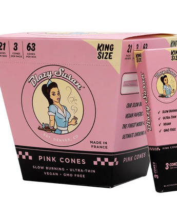 Blazy Susan Pink Pre Rolled Cones King Size - HQD Tech Store