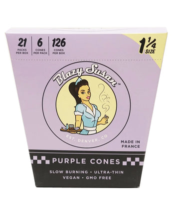 Blazy Susan Purple Pre Rolled Cones 1-1/4″ - HQD Tech Store