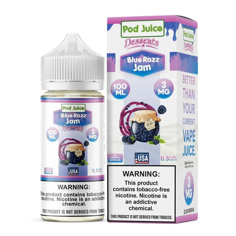 Blue Razz Jam - POD Juice Synthetic 100mL