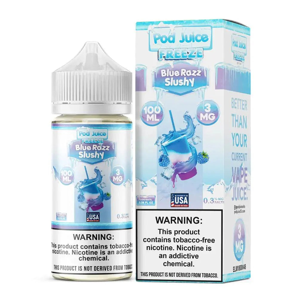 Blue Razz Slushy Freeze - POD Juice Synthetic 100mL