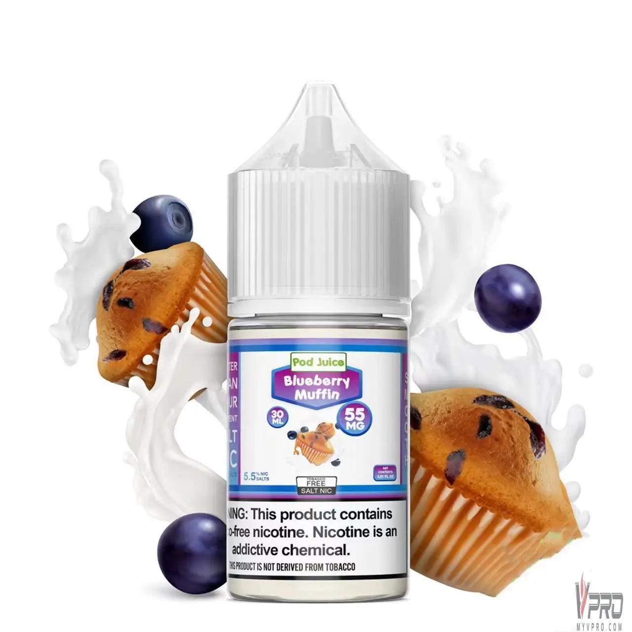 Blueberry Muffin - POD Juice Synthetic Nic Salt 30mL