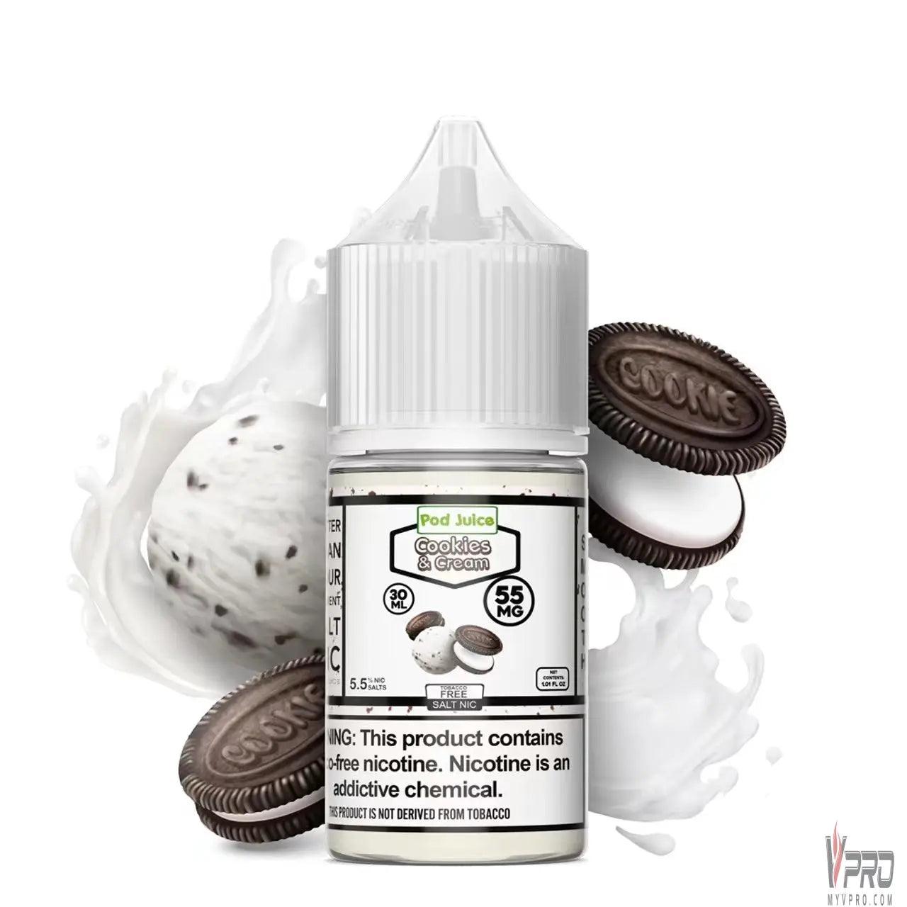 Cookies & Cream - POD Juice Synthetic Salt 30mL