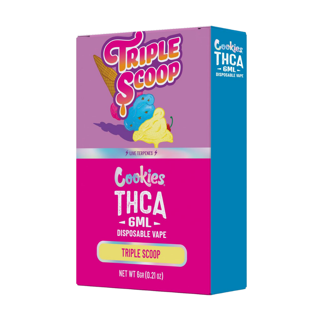 Triple Scoop Cookies THCa 6 Gram Disposable Vape