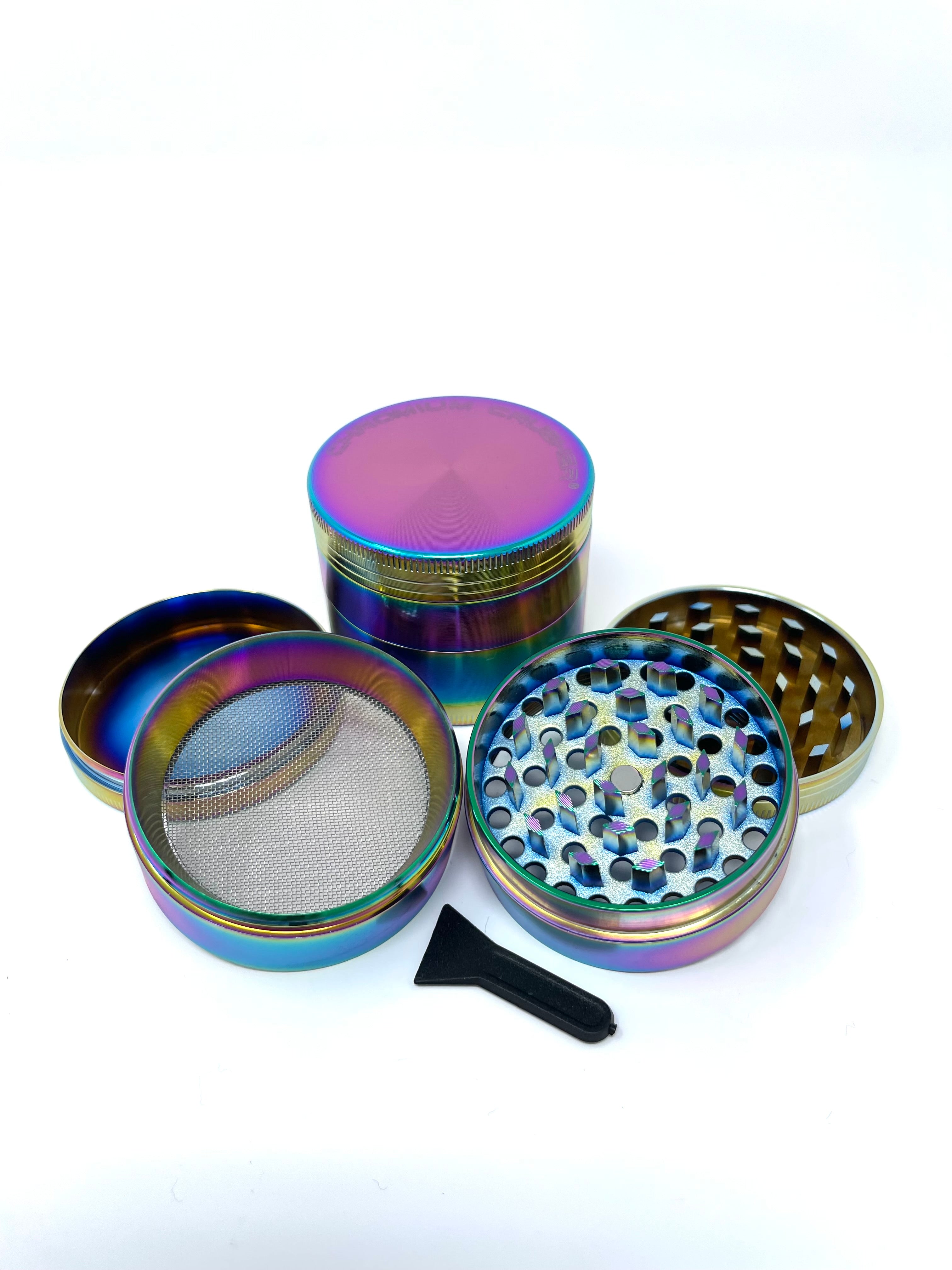 2.3" Chromium Crusher Rainbow 4 piece Grinder