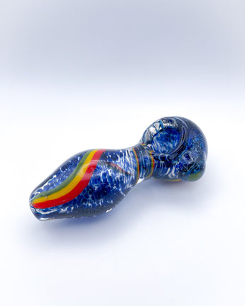 4'' Blue Rasta Glass Hand Pipe - HQD Tech Store