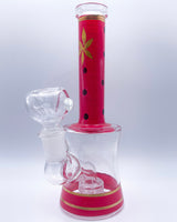 small pink with black dots bong - HQD Tech Store