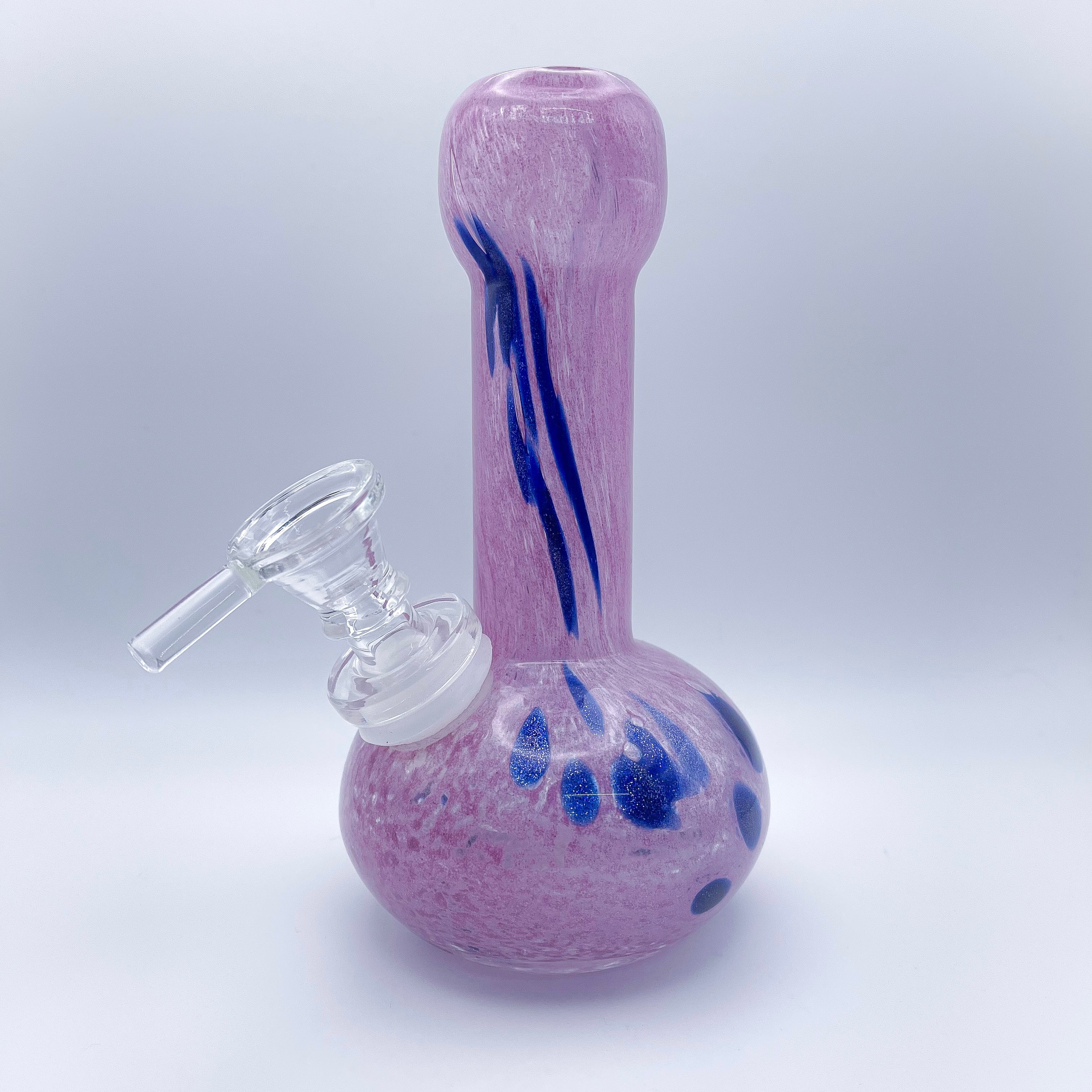 small light pink with blue bong - HQD Tech Store