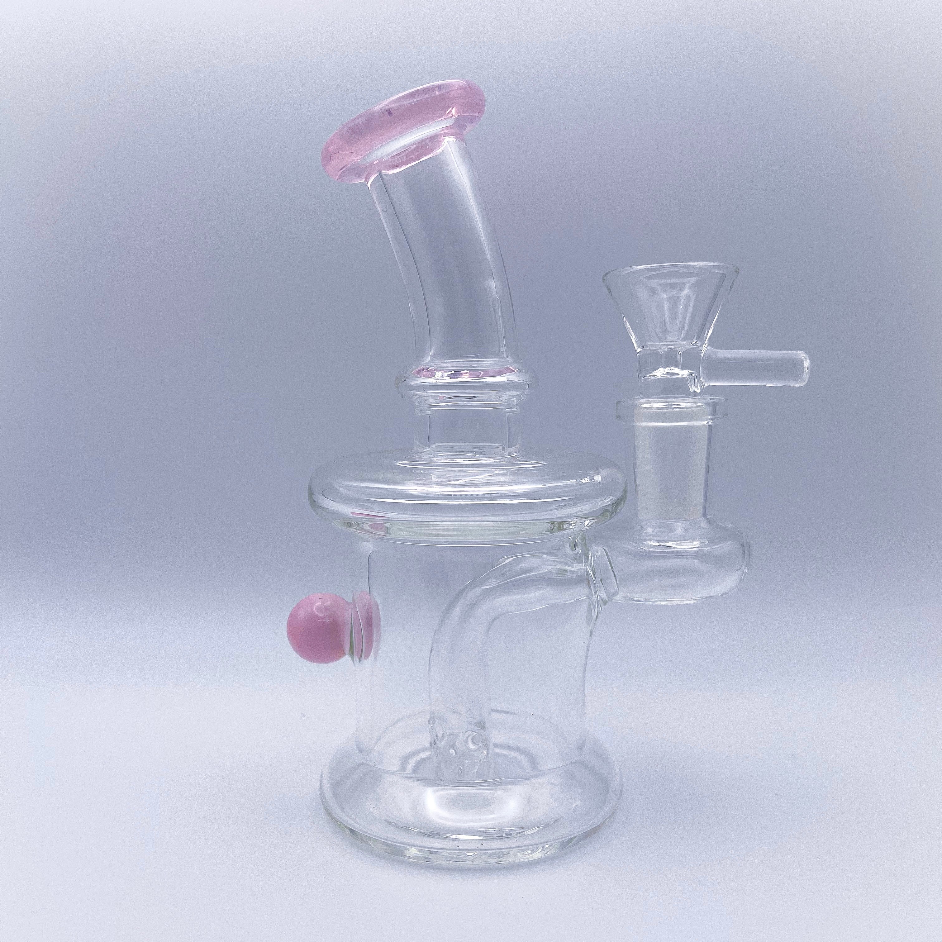 6" Pink Mouthpiece Dab Rig - HQD Tech Store