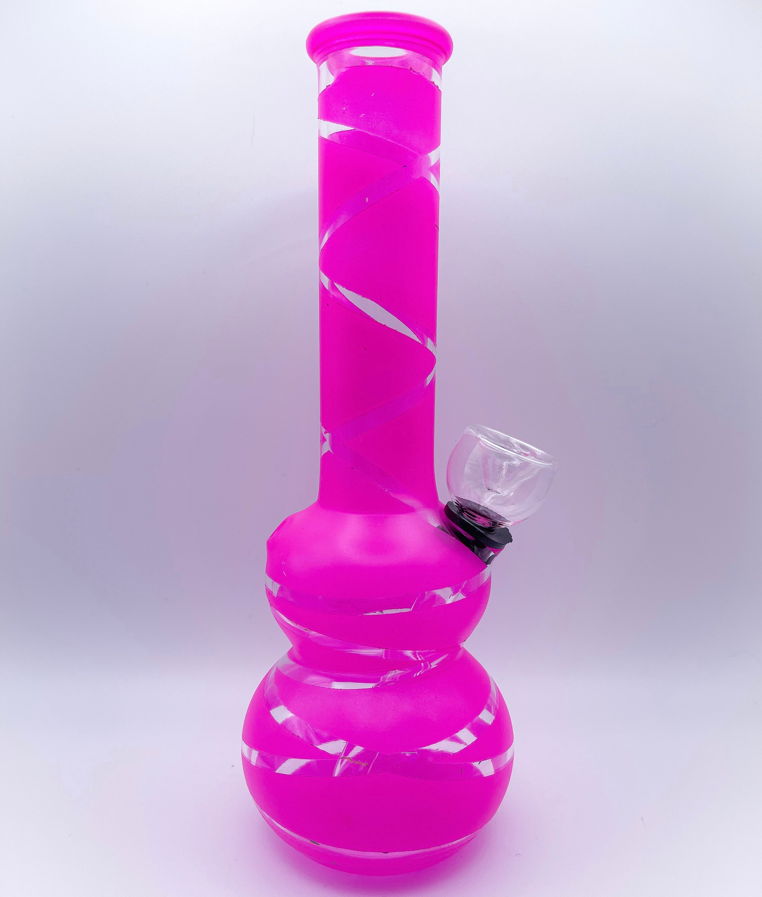 5" Pink Mini Frosted Glass Bong - HQD Tech Store