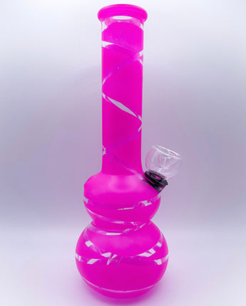 5" Pink Mini Frosted Glass Bong - HQD Tech Store