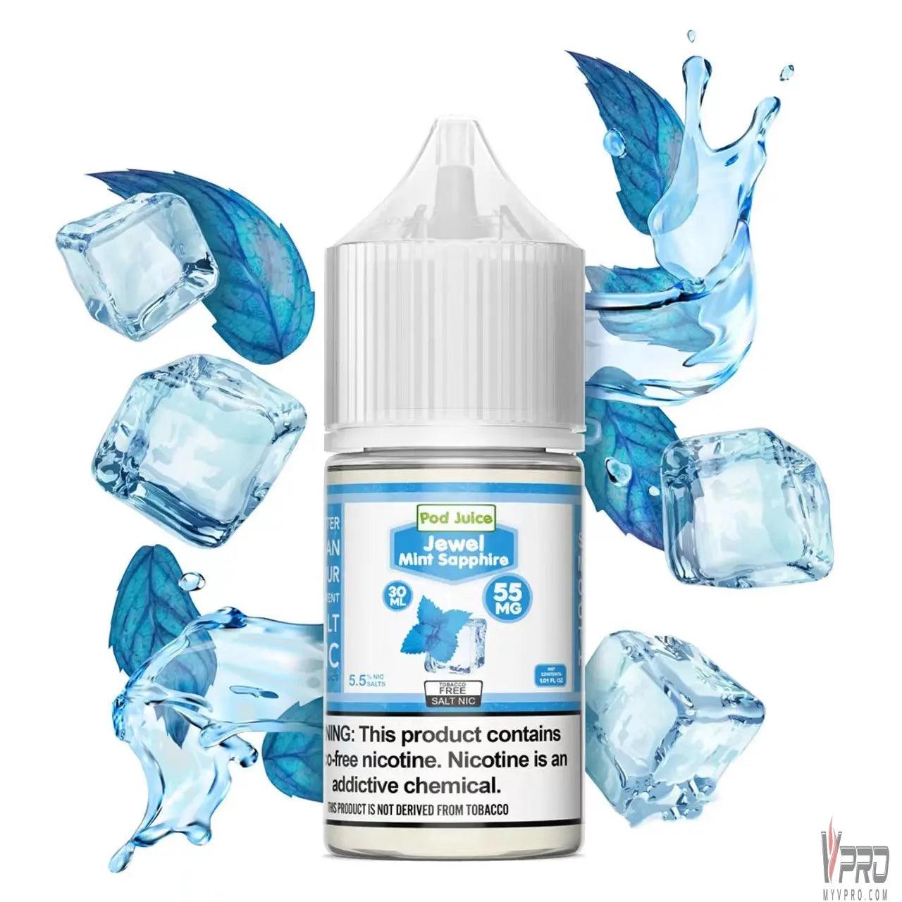 Jewel Mint Sapphire - POD Juice Synthetic Salt 30mL