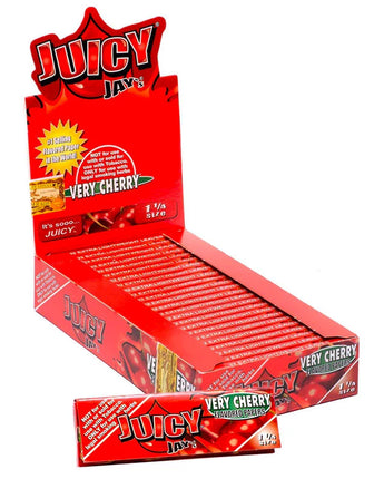 Very Cherry Juicy Jays Flavored Rolling Papers  1-1/4″ - HQD Tech Store