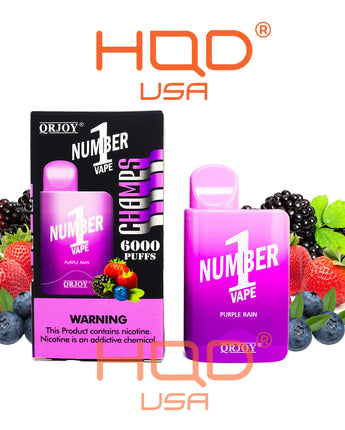 QRJOY CHAMPS Number 1 Disposable Vape 6000 - HQD Tech Store