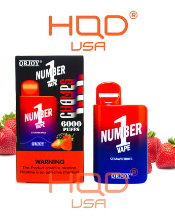 QRJOY CHAMPS Number 1 Disposable Vape 6000 - HQD Tech Store