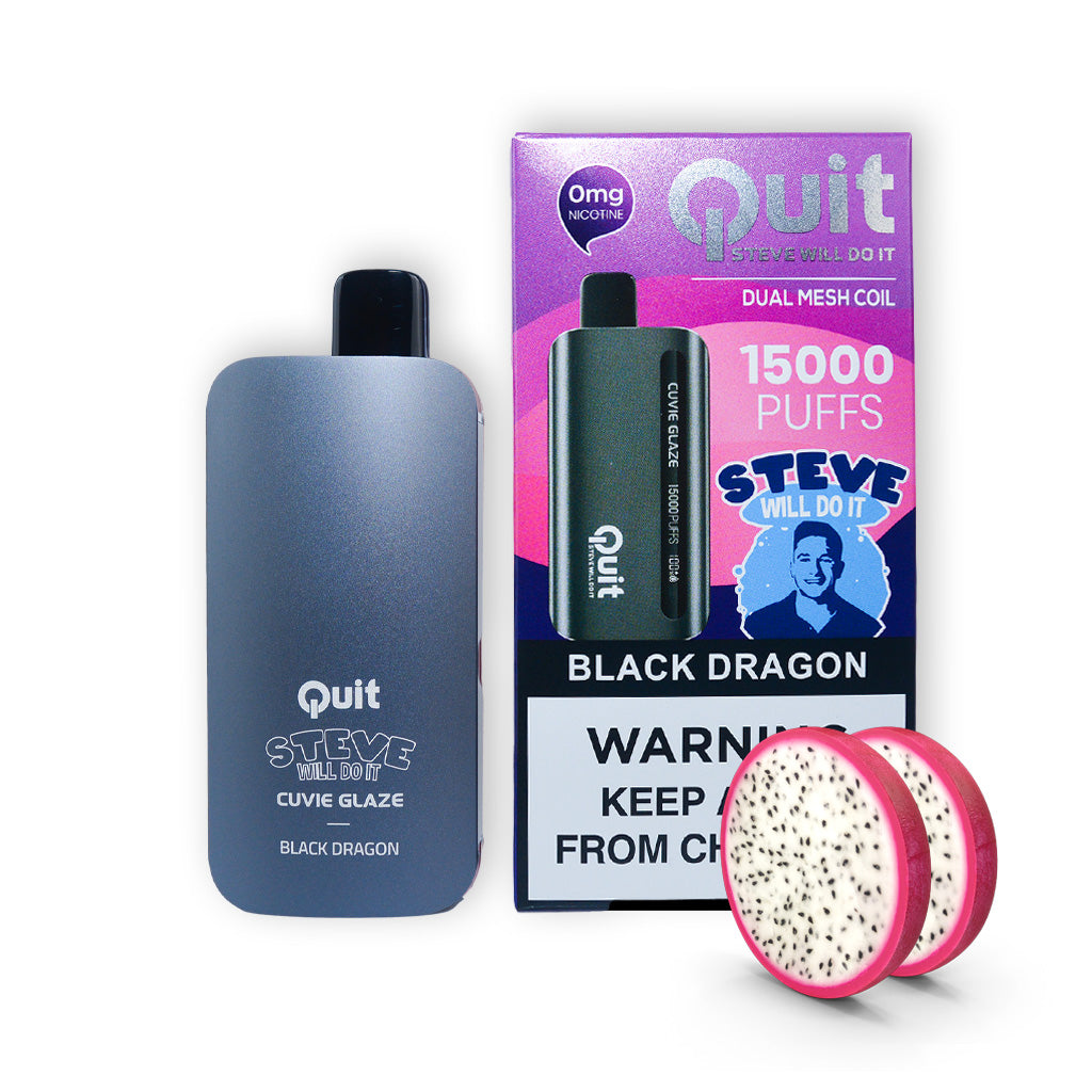 HQD Cuvie Glaze l Quit by Steve Will Do It  (zero nicotine) - HQD Tech Store