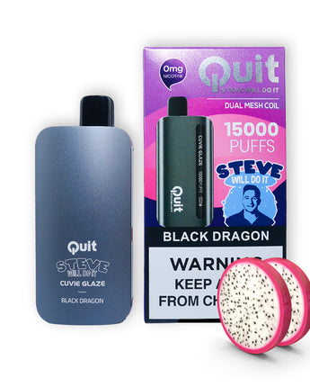 HQD Cuvie Glaze l Quit by Steve Will Do It  (zero nicotine) - HQD Tech Store