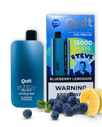 HQD Cuvie Glaze l Quit by Steve Will Do It  (zero nicotine) - HQD Tech Store