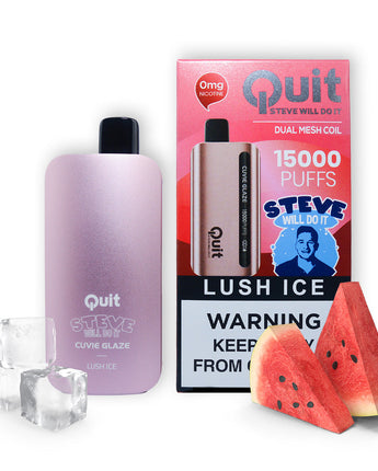 HQD Cuvie Glaze l Quit by Steve Will Do It  (zero nicotine) - HQD Tech Store