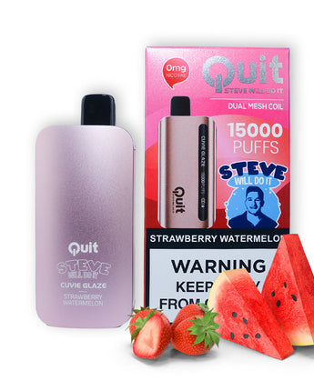 HQD Cuvie Glaze l Quit by Steve Will Do It  (zero nicotine) - HQD Tech Store