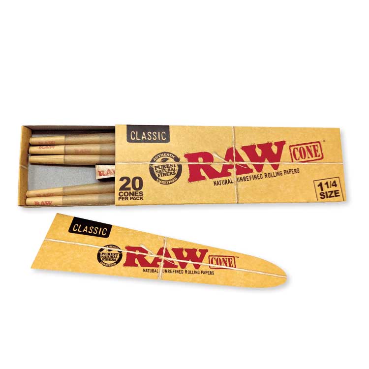 RAW Classic Pre Rolled Cones  1-1/4″ - HQD Tech Store