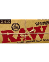 RAW Classic Creaseless Rolling Papers King Size Supreme - HQD Tech Store