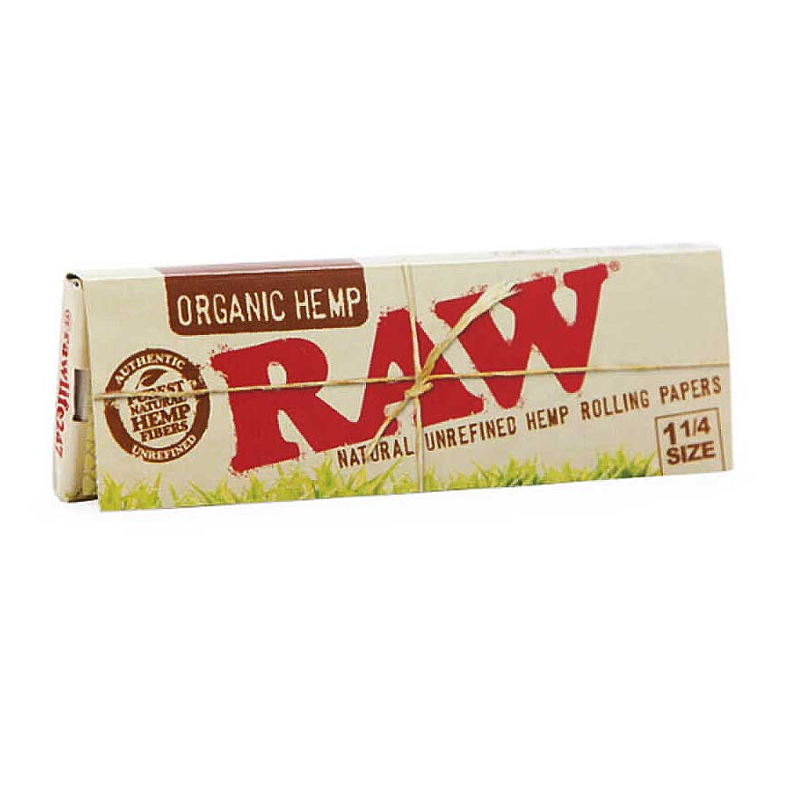 RAW Organic Hemp Rolling Papers  1-1/4″ - HQD Tech Store