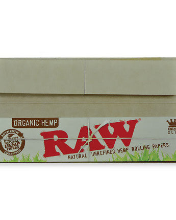 RAW Organic Hemp Connoisseur King Size Slim Rolling Papers - HQD Tech Store