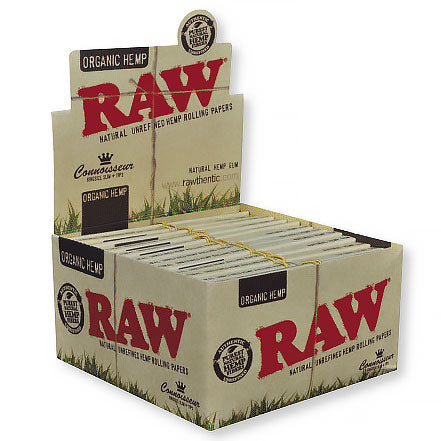 RAW Organic Hemp Connoisseur King Size Slim Rolling Papers - HQD Tech Store