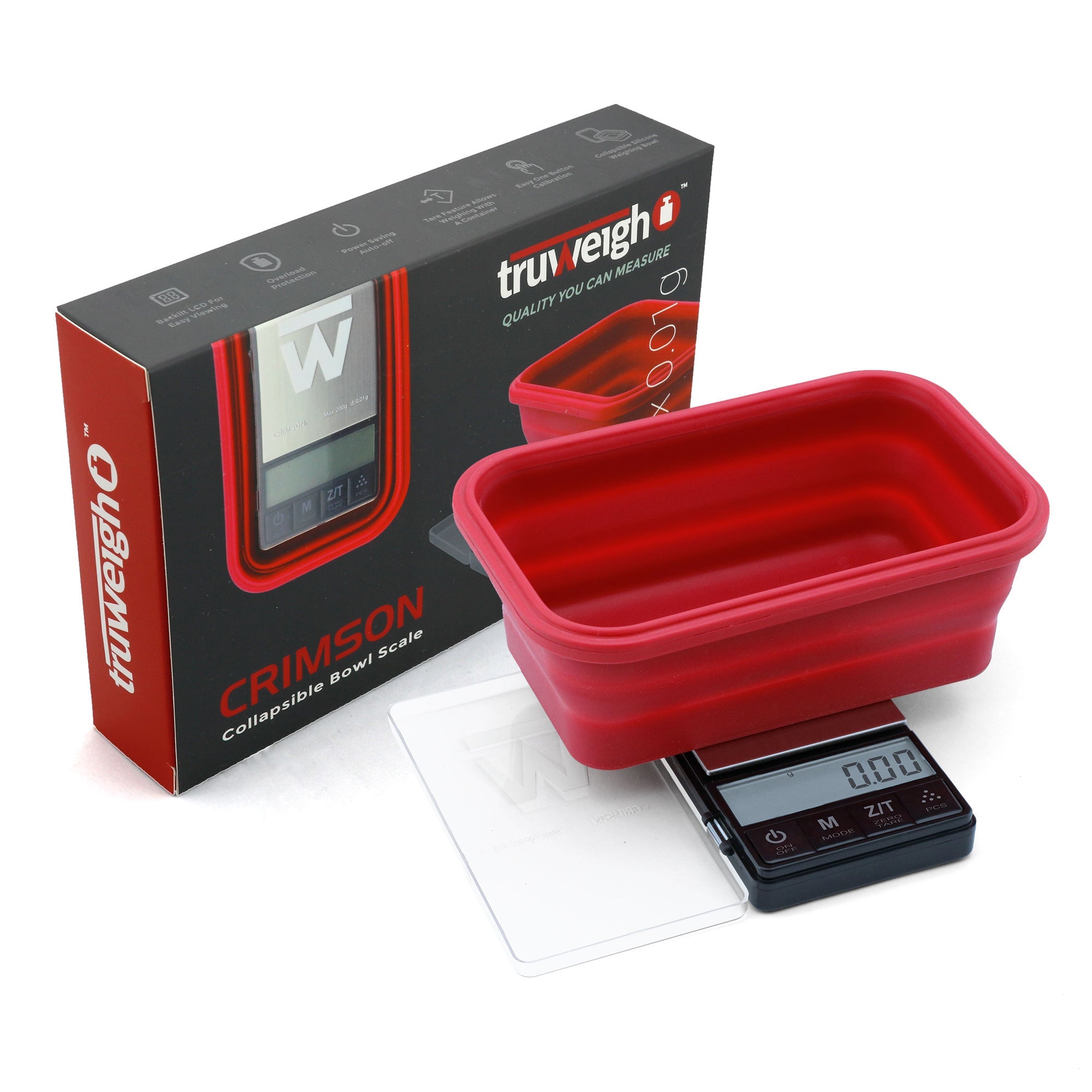 Truweigh Crimson Collapsible Bowl