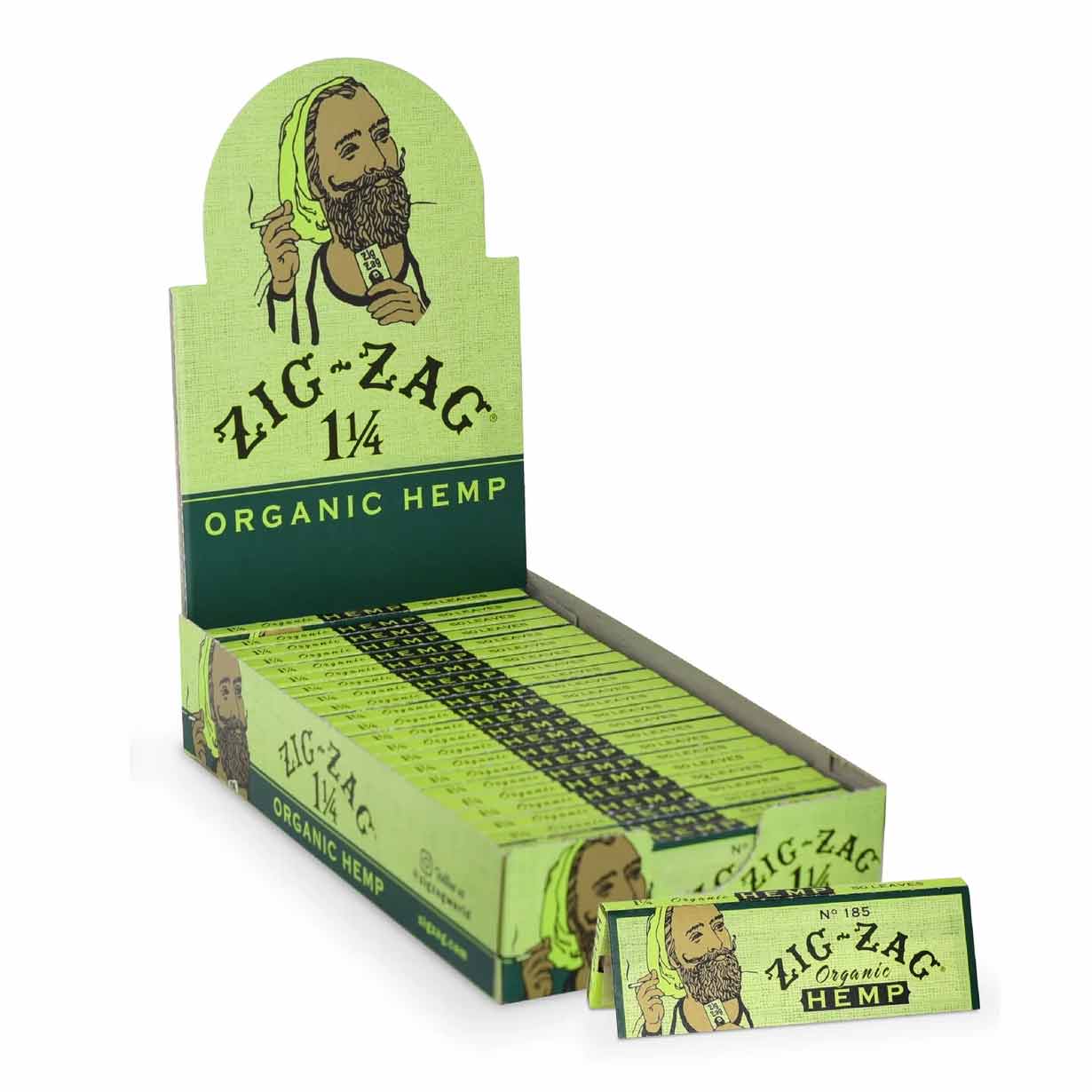 Zig Zag Organic Hemp Rolling Papers  1-1/4″ - HQD Tech Store