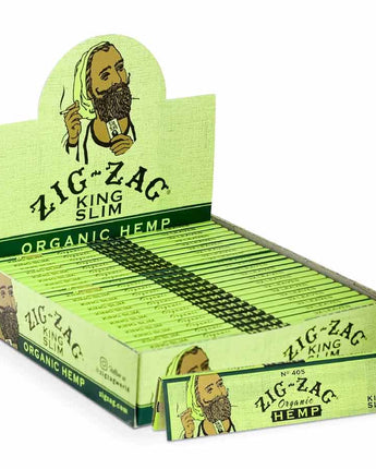 Zig Zag Organic Hemp Rolling Papers King Size Slim - HQD Tech Store