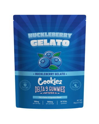 Huckleberry Gelato Cookies D9 Gummies (10pcs) - HQD Tech Store