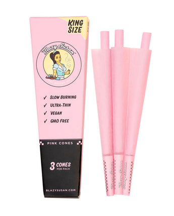 Blazy Susan Pink Pre Rolled Cones King Size - HQD Tech Store