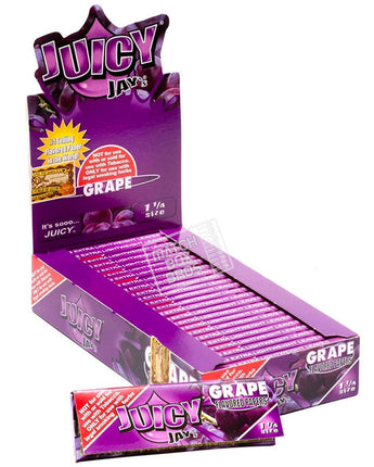 Grape Juicy Jays Flavored Rolling Papers  1-1/4" - HQD Tech Store