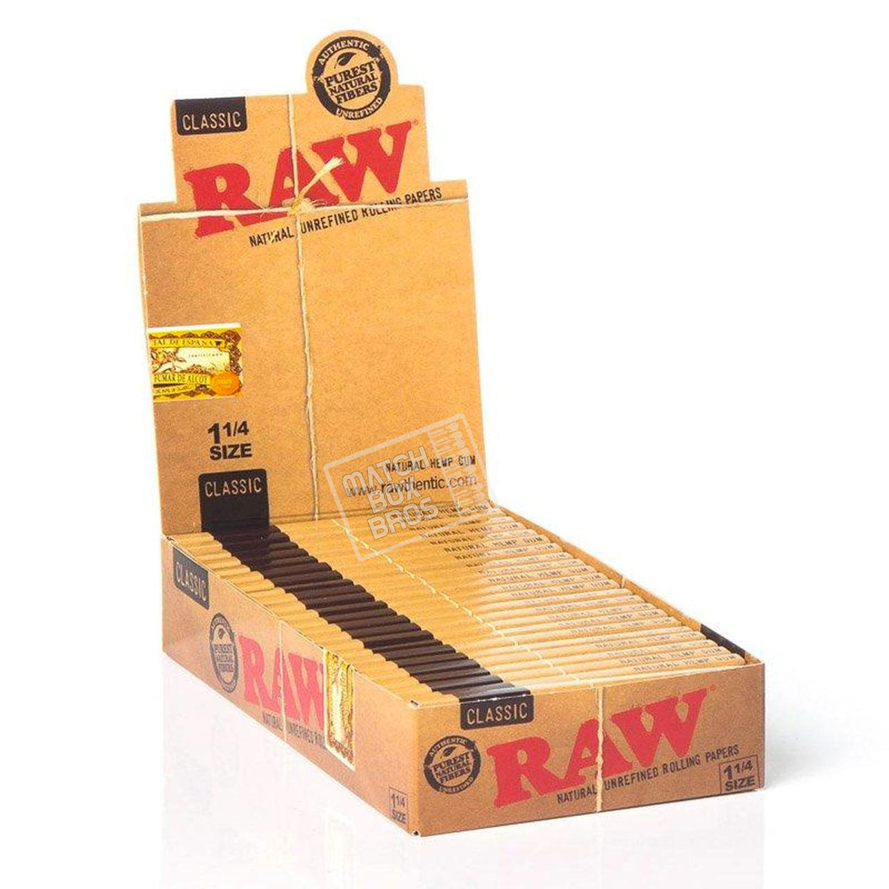 RAW Classic Rolling Papers  1-1/4″ - HQD Tech Store