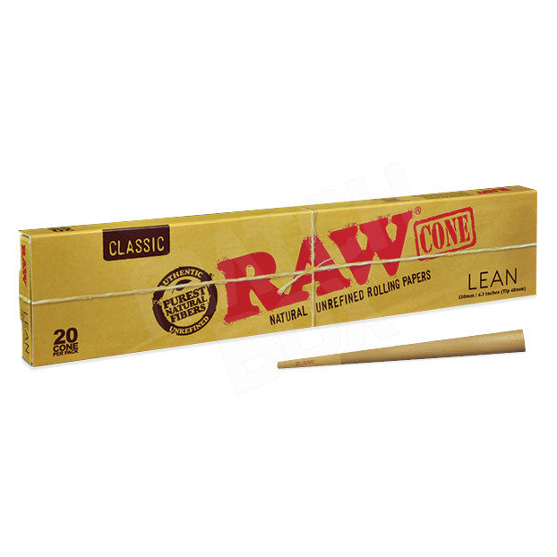 RAW Classic Lean Pre Rolled Cones - HQD Tech Store