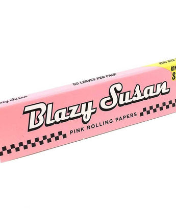 Blazy Susan Pink King Size Slim Rolling Papers - HQD Tech Store