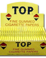 Top Fine Single Wide Gummed Rolling Papers (70mm) - HQD Tech Store