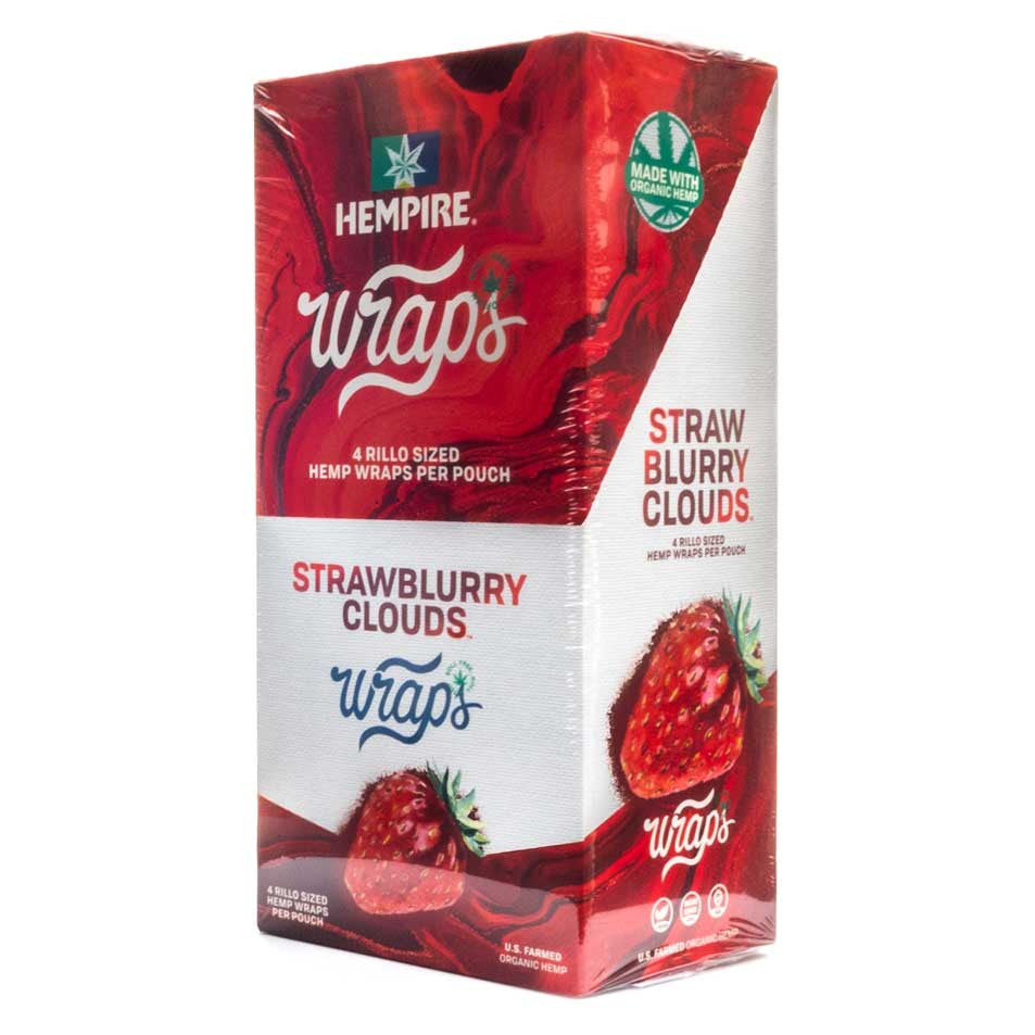 StrawBLurry Clouds Hempire Hemp Wraps - HQD Tech Store