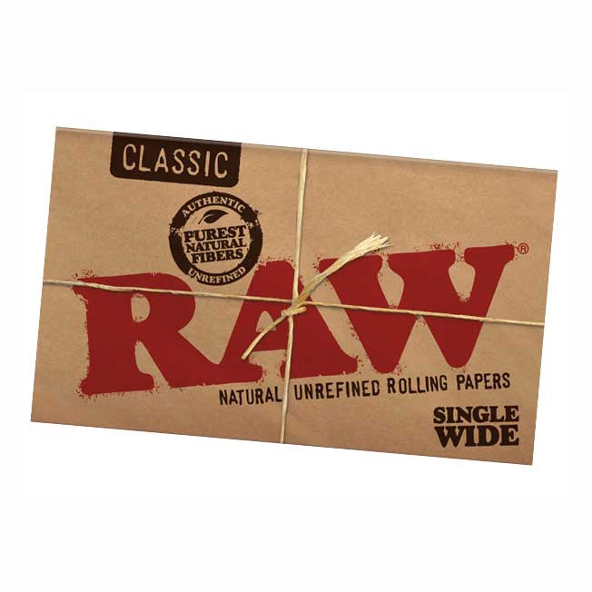 RAW Classic Single Wide Rolling Papers (Double Feed) - HQD Tech Store