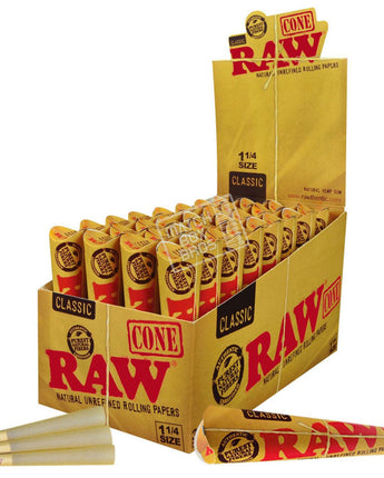 RAW Classic Pre Rolled Cones 1 1/4 - HQD Tech Store