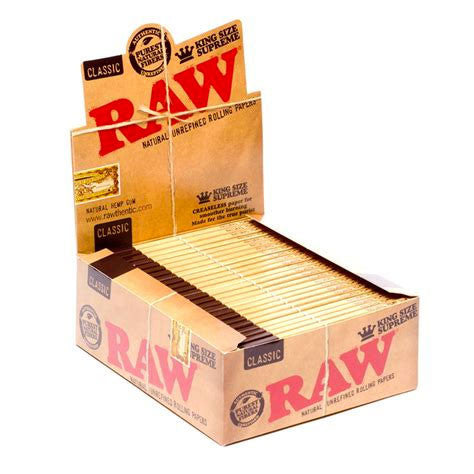 RAW Classic Creaseless Rolling Papers King Size Supreme - HQD Tech Store