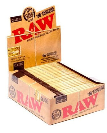 RAW Classic Creaseless Rolling Papers King Size Supreme - HQD Tech Store