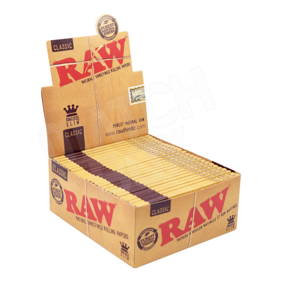 RAW Classic King Size Slim Rolling Papers - HQD Tech Store