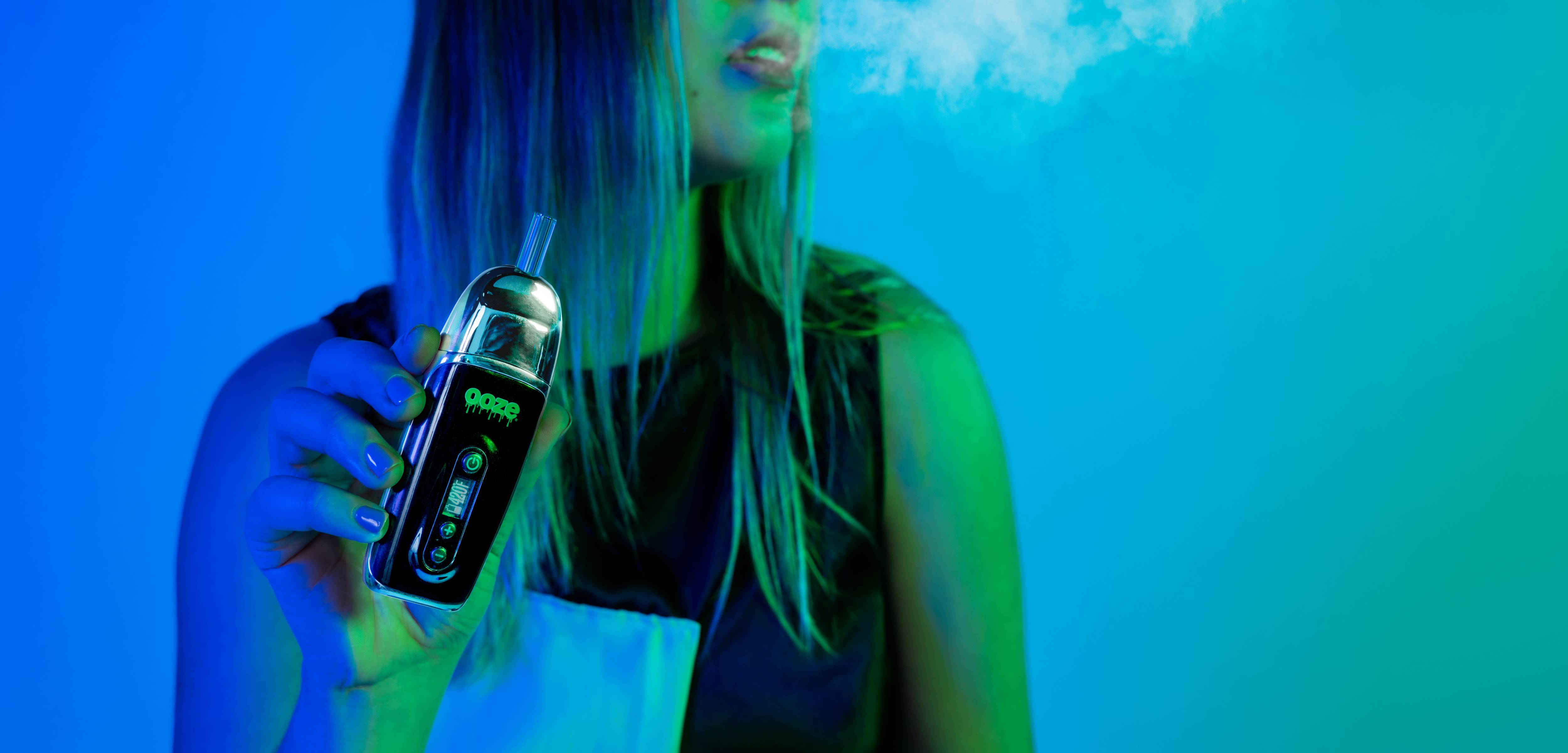 Panther Black OOZE Flare Dry Herb Vaporizer