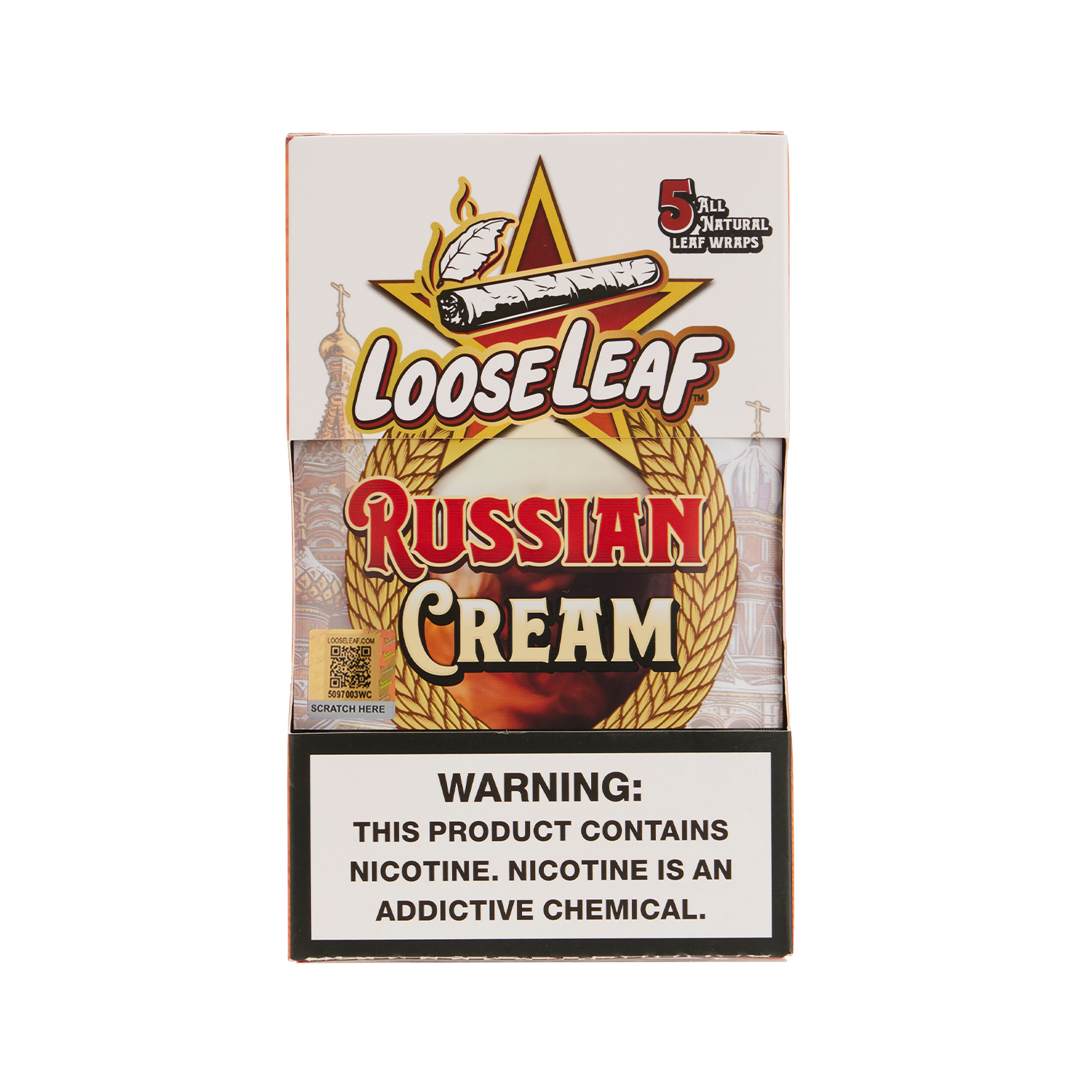 Russian Cream LooseLeaf 5-Pack Wraps (40 Count)